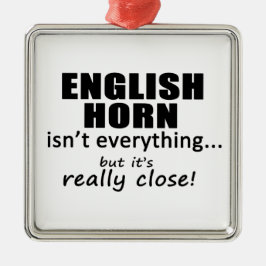 Ornamento De Metal Inglês Horn não é tudo
