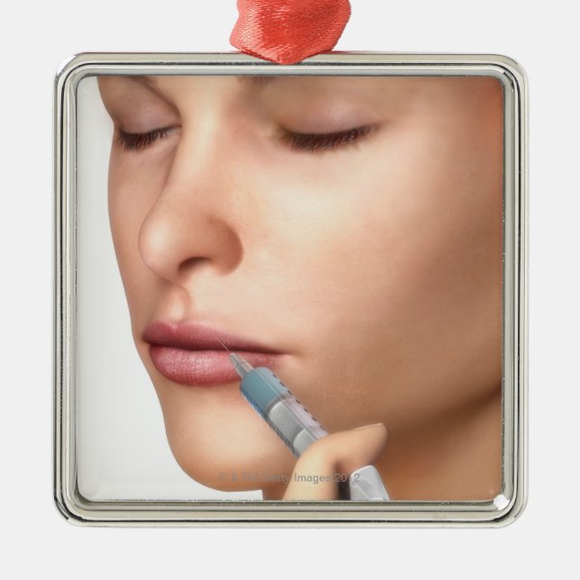 Ornamento De Metal Injeções de Botox (Frente)