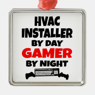 Ornamento De Metal Instalador do Gamer HVAC