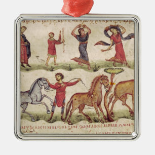 Ornamento De Metal Instrutores de cavalo