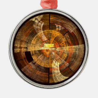 Ornamento De Metal Integridade Abstrato Art Round