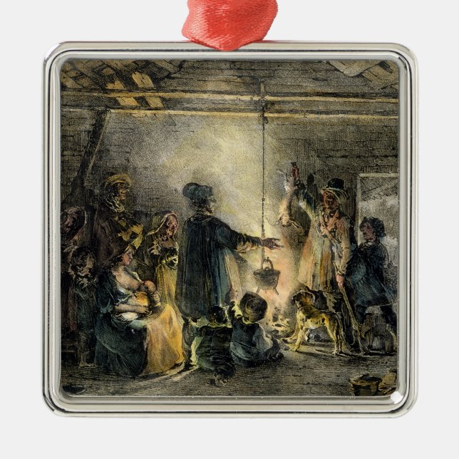 Ornamento De Metal Interior da cabana de um mineiro de carvão (Frente)