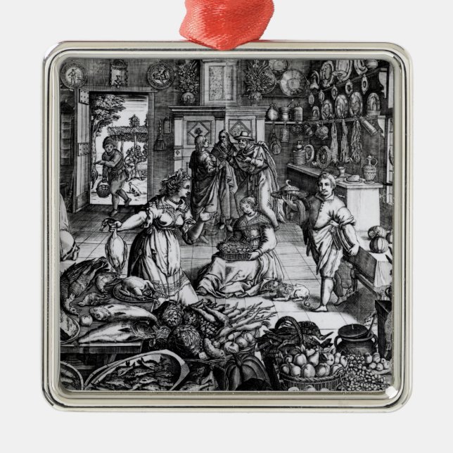 Ornamento De Metal Interior da cozinha (Frente)