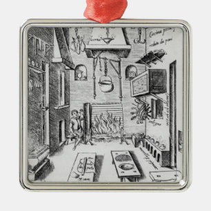Ornamento De Metal Interior da cozinha