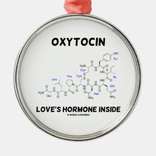 Ornamento De Metal Interior da hormona do amor do Oxytocin (química)