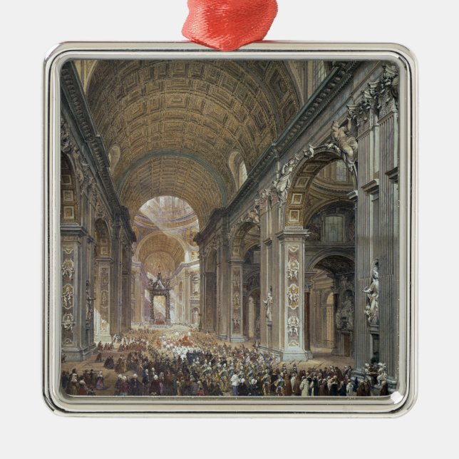 Ornamento De Metal Interior de St Peter, Roma, 1867 (Frente)