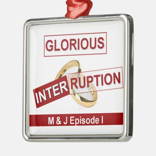 Ornamento De Metal Interrupção Gloriosa: Um Ouro Começando (Esquerda)