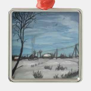 Ornamento De Metal inverno lituano