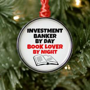 Ornamento De Metal Investment Banker Loves Reading