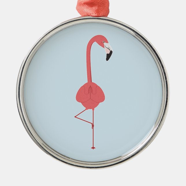 ORNAMENTO DE METAL IÓGICA FLAMINGO (Frente)