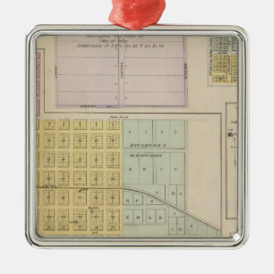 Ornamento De Metal Iola, Torrance e Kellogg, Kansas