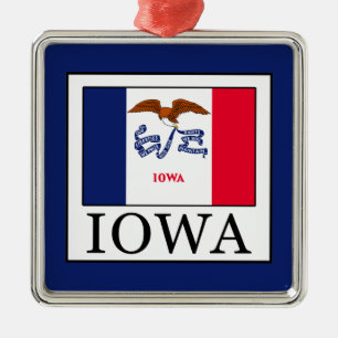 Ornamento De Metal Iowa
