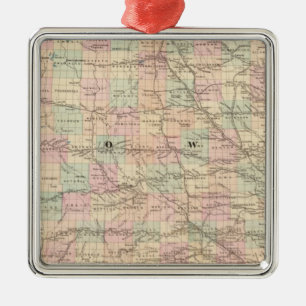 Ornamento De Metal Iowa 3