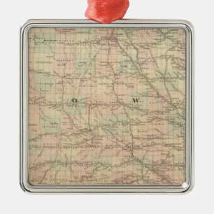 Ornamento De Metal Iowa 6