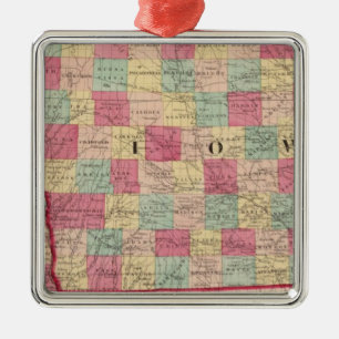Ornamento De Metal Iowa e Nebraska 2
