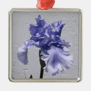 Ornamento De Metal Iris Bloom