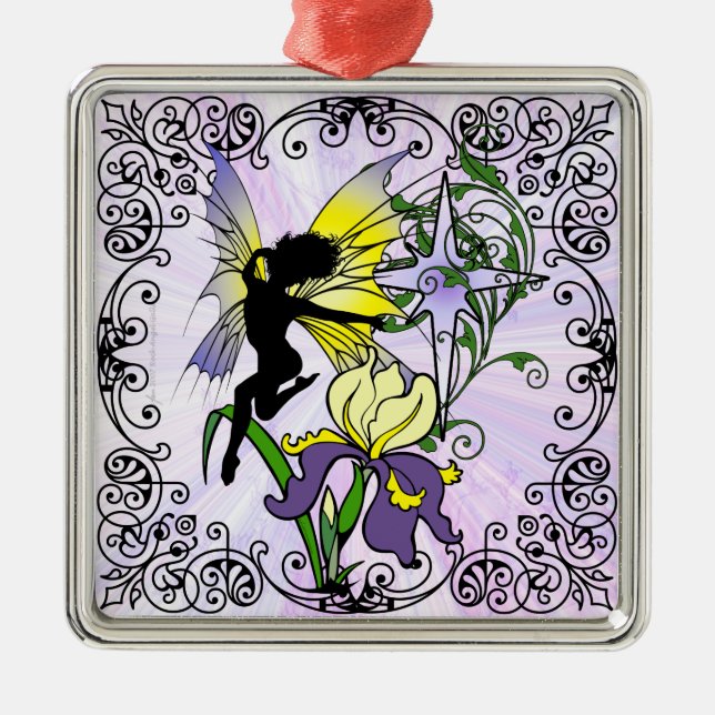 Ornamento De Metal Iris Shadow Fairy (Frente)