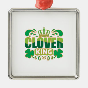 Ornamento De Metal Irish Clover King