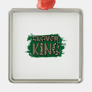 Ornamento De Metal Irish Clover King