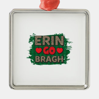 Ornamento De Metal Irish Erin Go Bragh