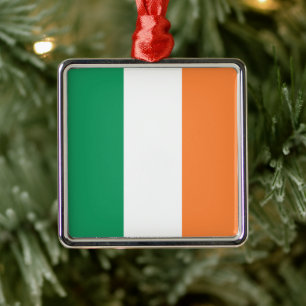 Ornamento De Metal Irish National Flag, Irish Standard, Banner