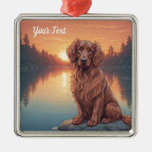 Ornamento De Metal Irish Setter by Lake