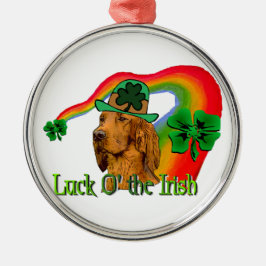 Ornamento De Metal Irish Setter St Patricks