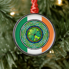 Ornamento De Metal Irish shamrock
