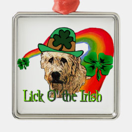 Ornamento De Metal Irish Wolfhound St Patricks