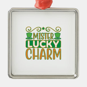 Ornamento De Metal Irlandês Mister Lucky Charm