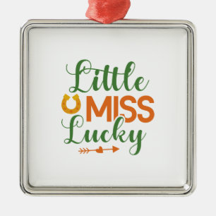 Ornamento De Metal Irlandesa Little Miss Lucky