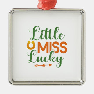 Ornamento De Metal Irlandesa Little Miss Lucky