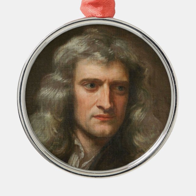 Ornamento De Metal Isaac Newton (Frente)