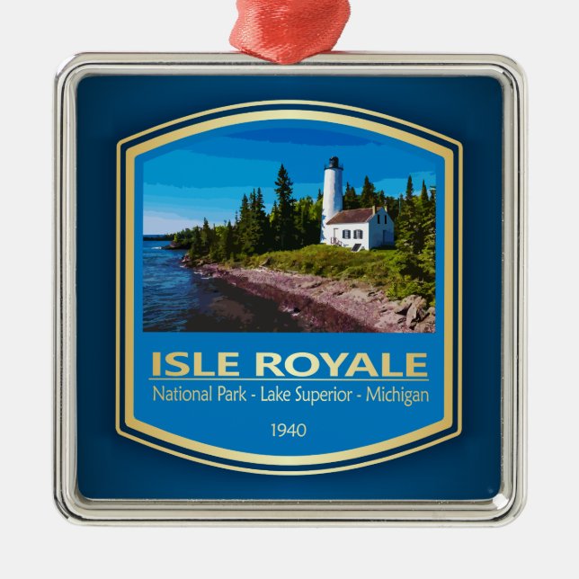 Ornamento De Metal Isle Royale NP (PF1) (Frente)