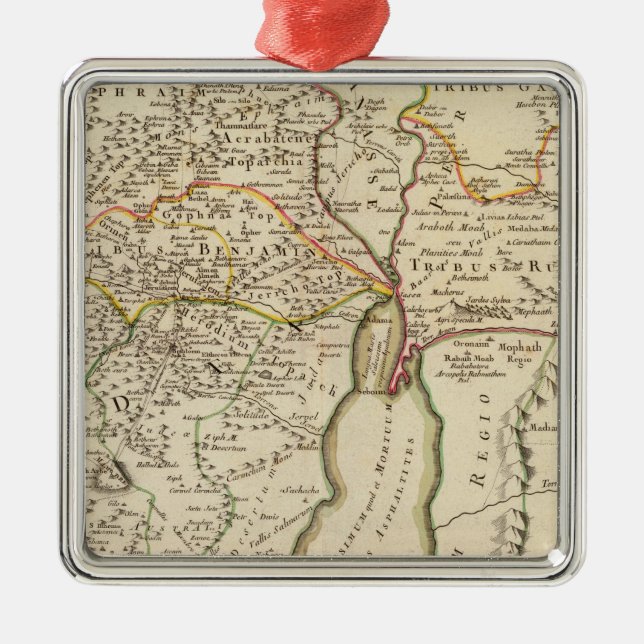 Ornamento De Metal Israel e Palestina (Frente)