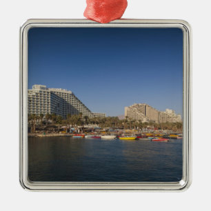 Ornamento De Metal Israel, o Negev, Eilat, a praia do Mar Vermelho
