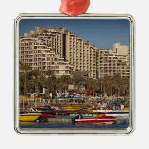 Ornamento De Metal Israel, o Negev, Eilat, a praia do Mar Vermelho