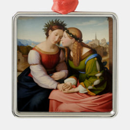 Ornamento De Metal Itália e Alemanha (Itália e Alemanha como Irmãs)