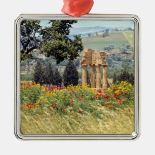Ornamento De Metal Itália, Sicília, Agrigento. As ruínas da