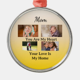 Ornamento De Metal Ivory & Gold – Heartfelt Holiday Keepsake