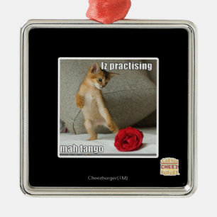 Ornamento De Metal Iz que pratica o tango do mah