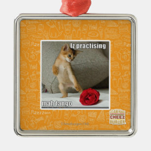 Ornamento De Metal Iz que pratica o tango do mah