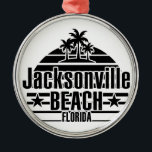 Ornamento De Metal Jacksonville Beach<br><div class="desc">Jacksonville Beach</div>
