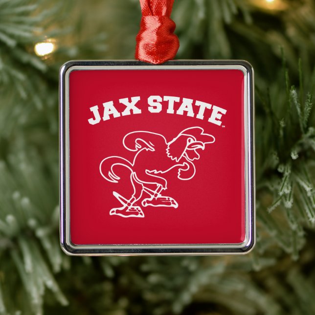Ornamento De Metal Jacksonville State University JAX State Gamecocks (Árvore)