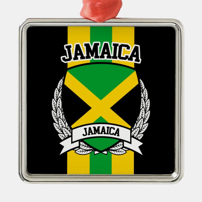 Ornamento De Metal Jamaica (Frente)