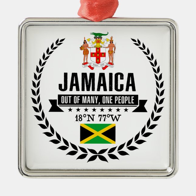 Ornamento De Metal Jamaica (Frente)