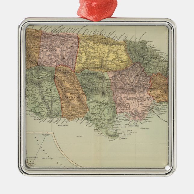 Ornamento De Metal Jamaica 2 (Frente)