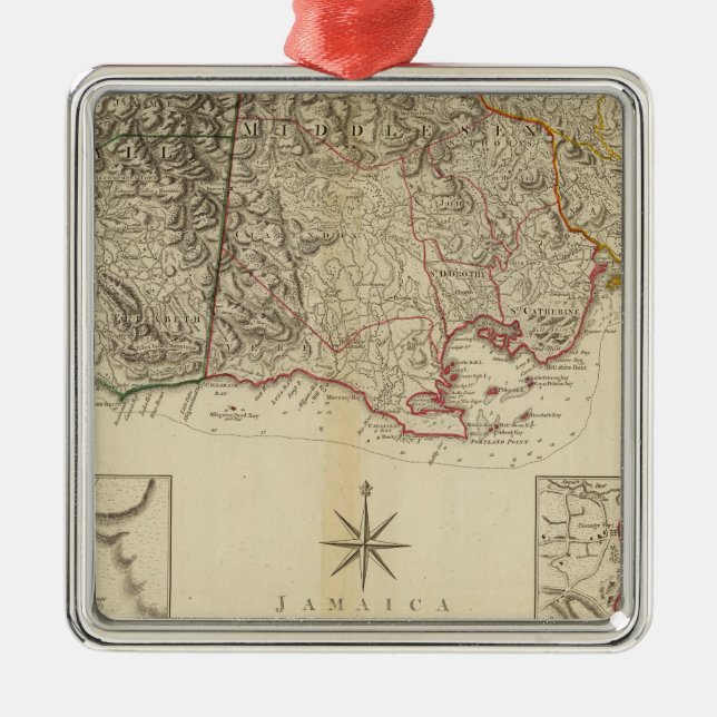 Ornamento De Metal Jamaica 4 (Frente)