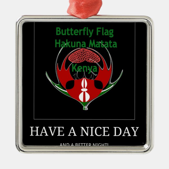 Ornamento De Metal Jambo Kenya (Frente)