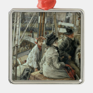 Ornamento De Metal James Tissot pela água, c.1881-2